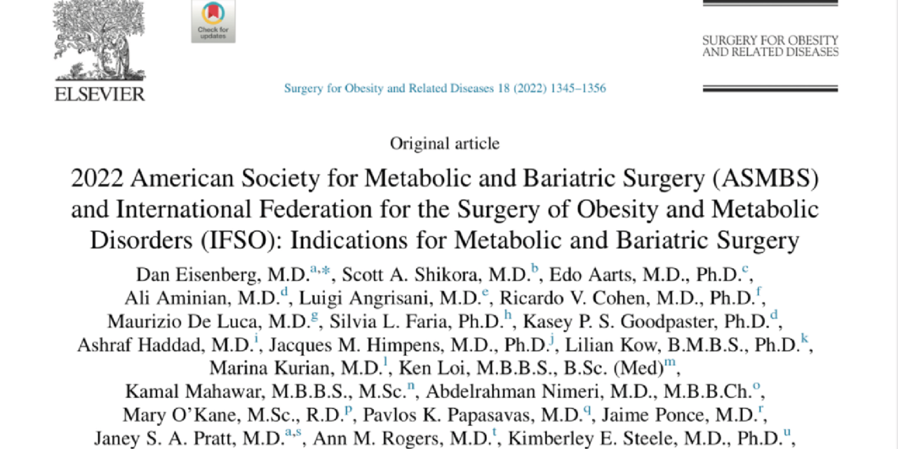 Update of management guidelines for patients with obesity.